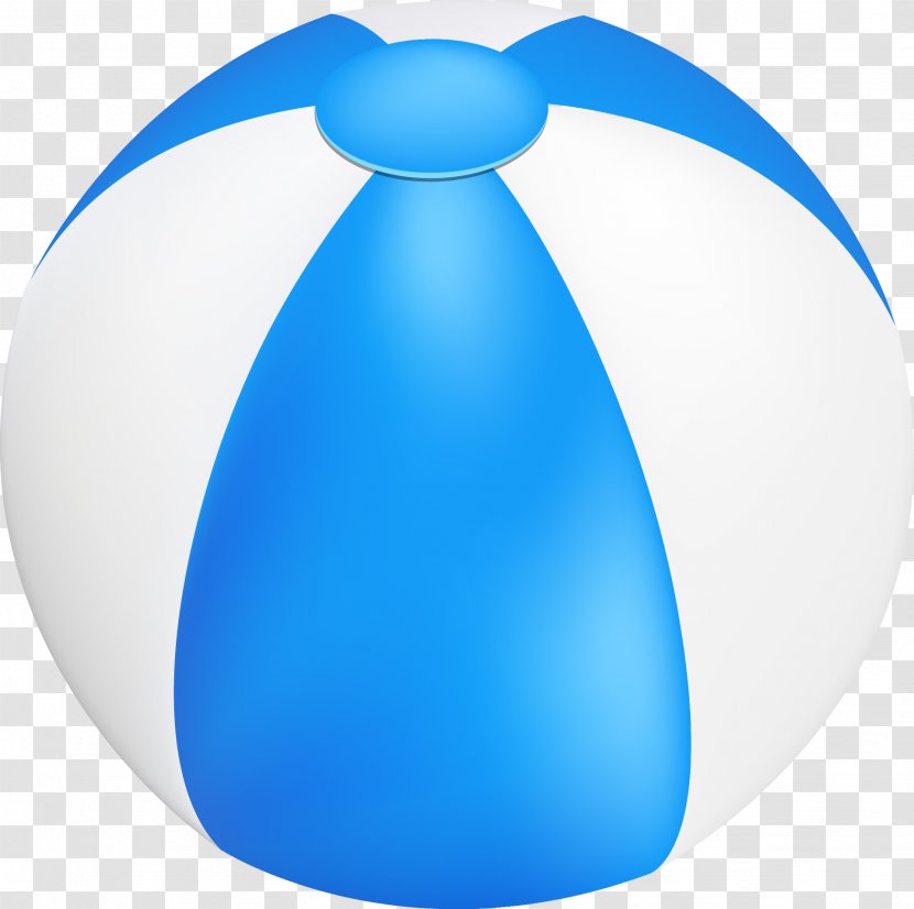 Beach Ball Blue - Artworks - Vector Hand Painted Transparent PNG