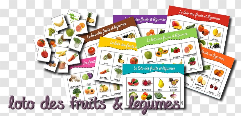 France French Loto Fruits Et Légumes Food Game - Silhouette - Sleep Cycle Worksheet Transparent PNG