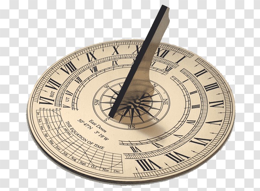 Sundial Clock Measuring Instrument Time Roman Numerals Transparent PNG