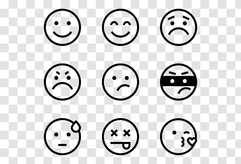 Emoticon Smiley Clip Art - Banco De Imagens - Face Expressions Transparent PNG