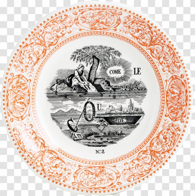 Plate Faïencerie De Gien Table France Dessert - Tableware Transparent PNG