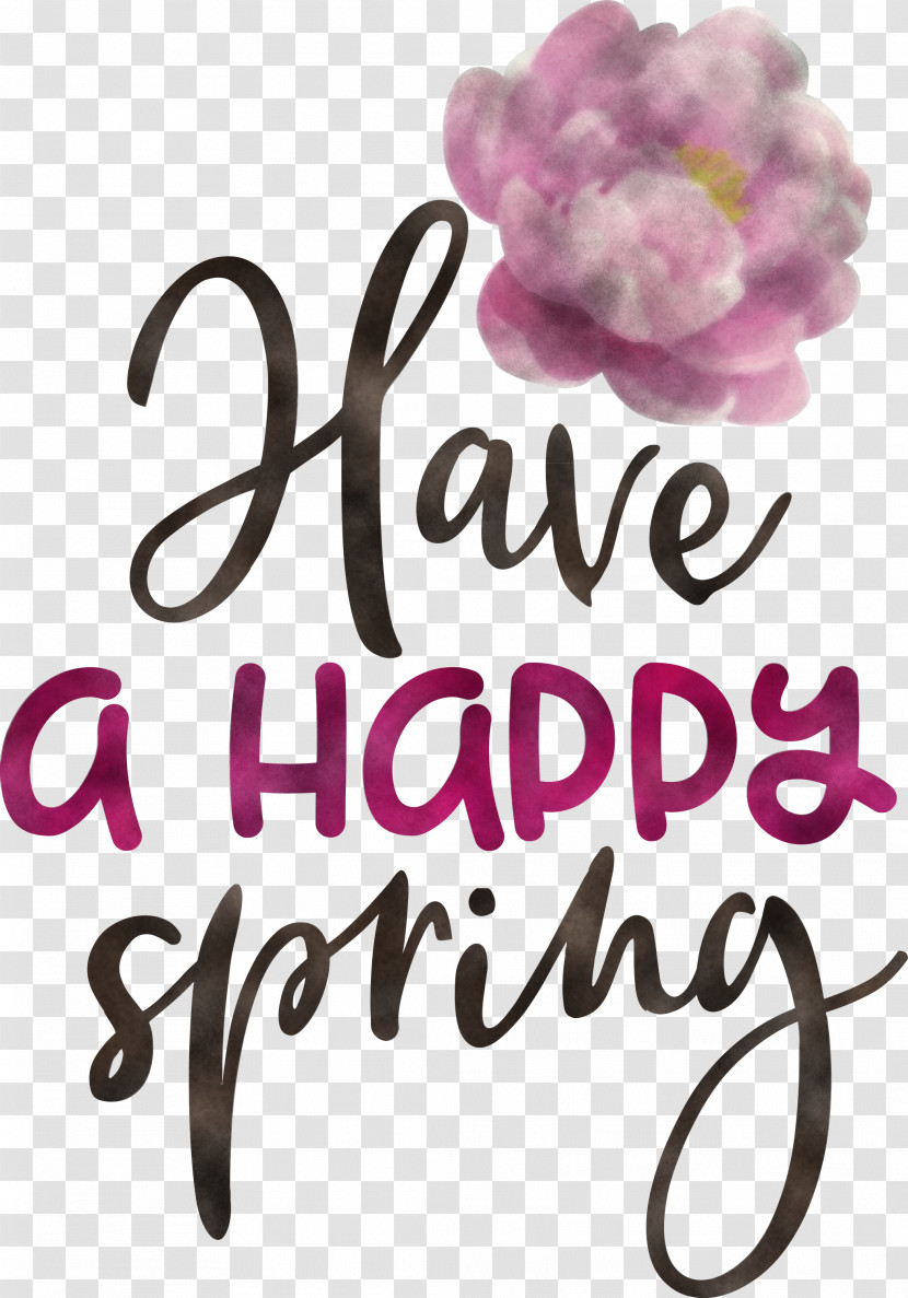 Spring Have A Happy Spring Transparent PNG