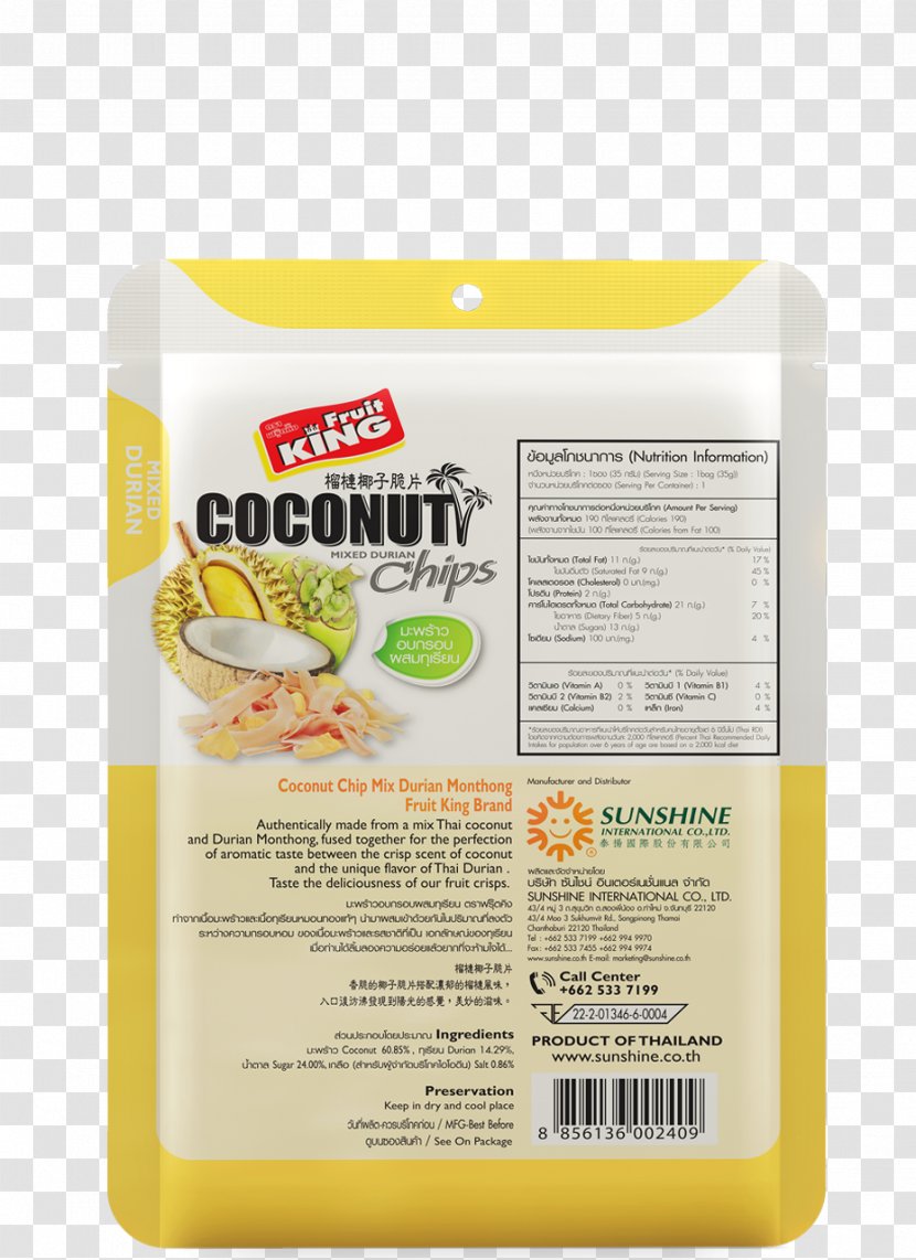 Vegetarian Cuisine Thai Durian Ingredient Crisp Transparent PNG
