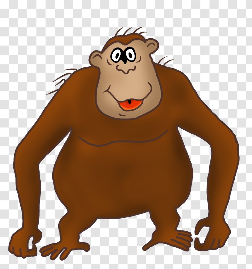 Gorilla Drawing Clip Art - Cartoon - Monkey's Clipart Transparent PNG