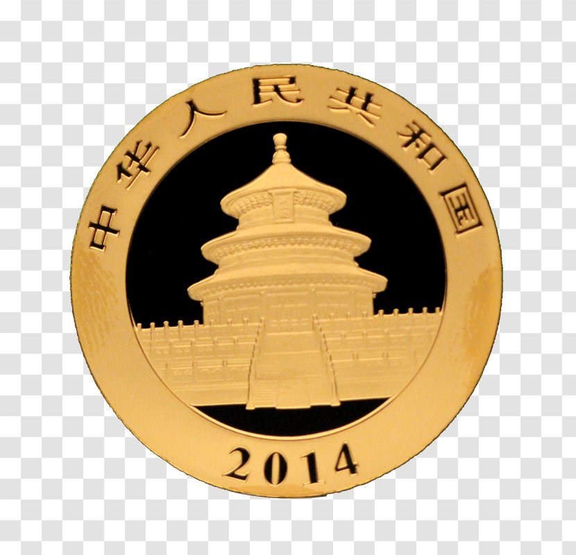 Chinese Gold Panda Giant Coin Silver Transparent PNG