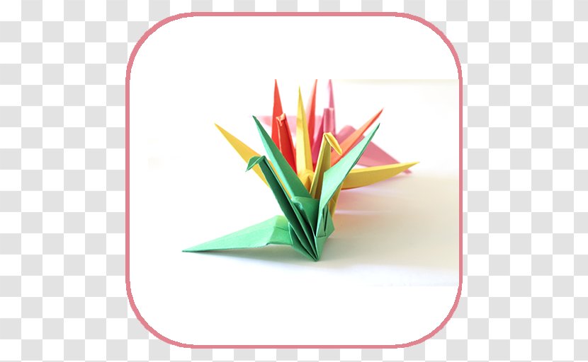 Sadako And The Thousand Paper Cranes Origami Orizuru - Floral Design Transparent PNG