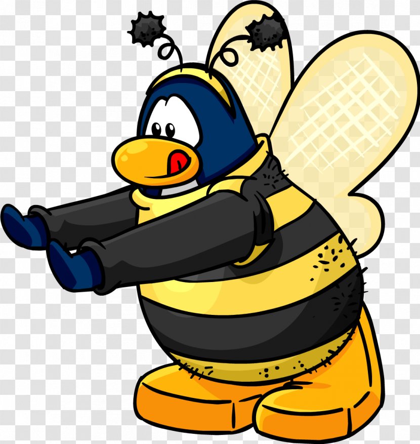Bumblebee Club Penguin Insect Clip Art - Pollinator - Bee Transparent PNG