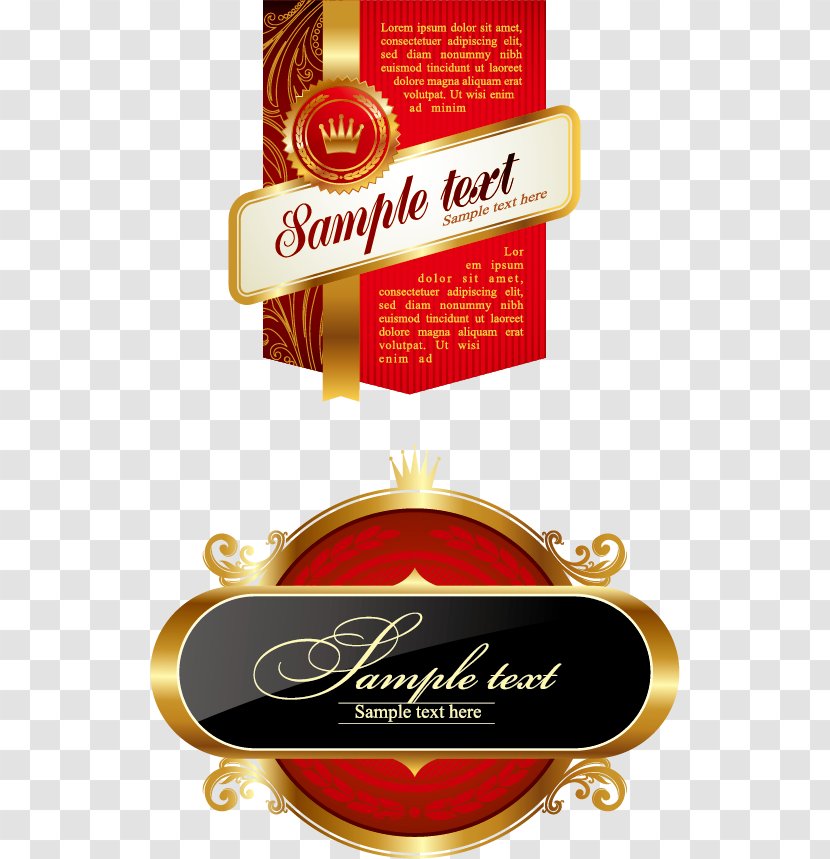 Label - Bunting Crown Transparent PNG