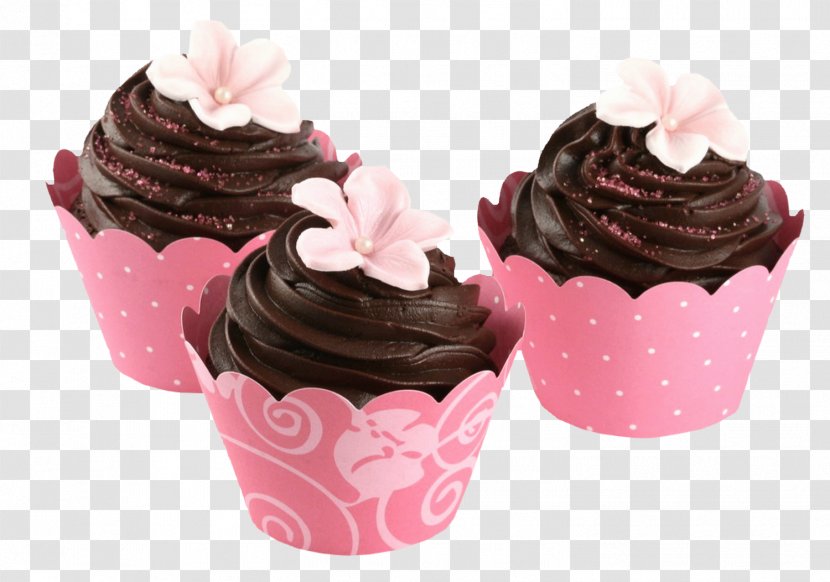 Cupcake Chocolate Cake Frosting & Icing Muffin Cream Transparent PNG