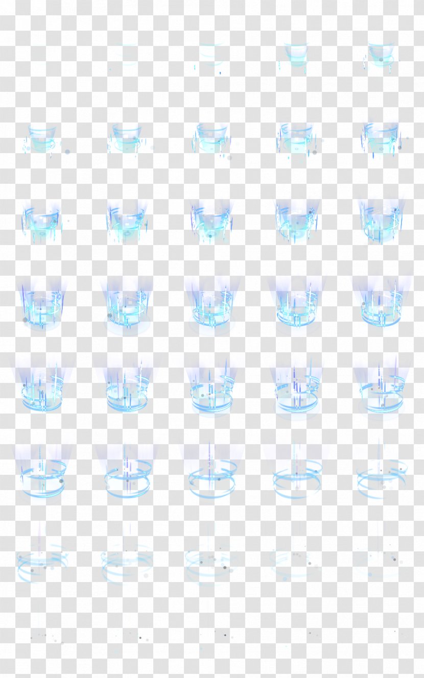 Water Line Jaw Font - Blue Transparent PNG