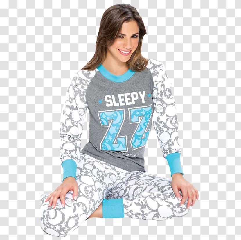 T-shirt Pajamas Sleeve Nightshirt Clothing - Watercolor Transparent PNG