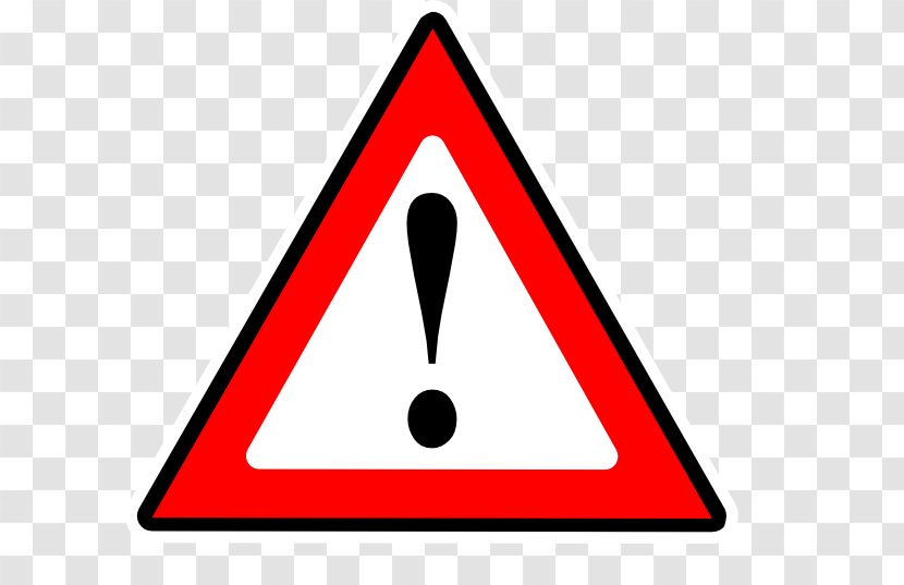 Warning Sign Traffic Hazard Clip Art - Risk Transparent PNG