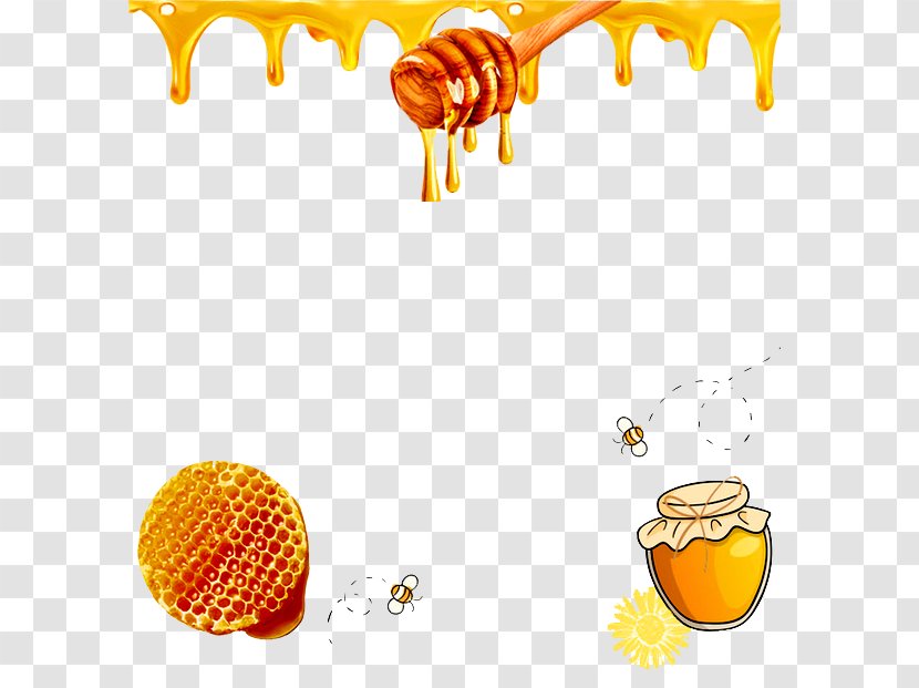 Honey Bee Honeycomb - Nectar - Honeypot Transparent PNG