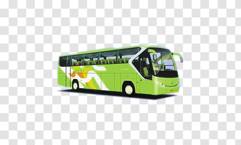 Double-decker Bus Airport Tour Service - Shuttle - Green Long Distance Picture Transparent PNG