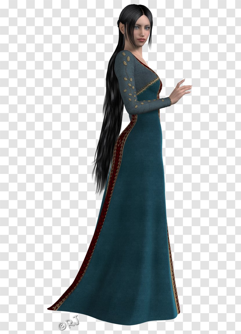 Costume Design Gown Teal - Arwen Transparent PNG