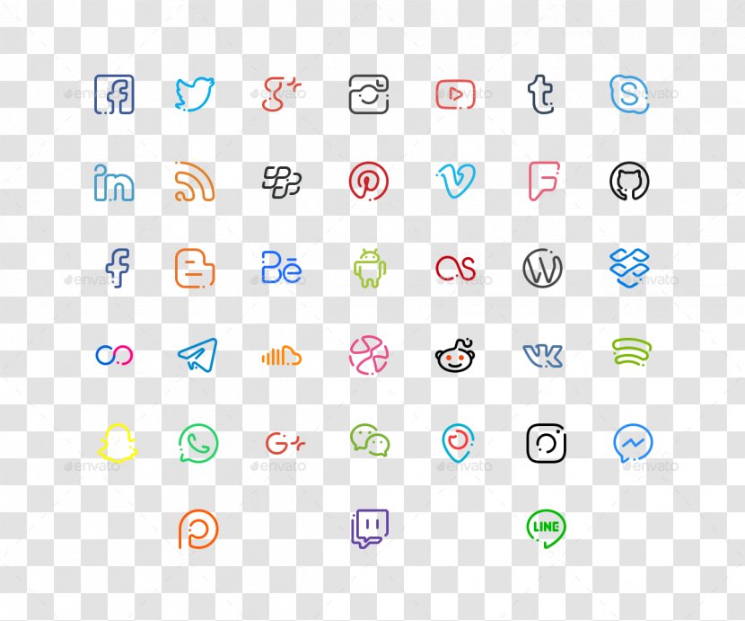 Social Media - Networking Service - Icons Transparent PNG