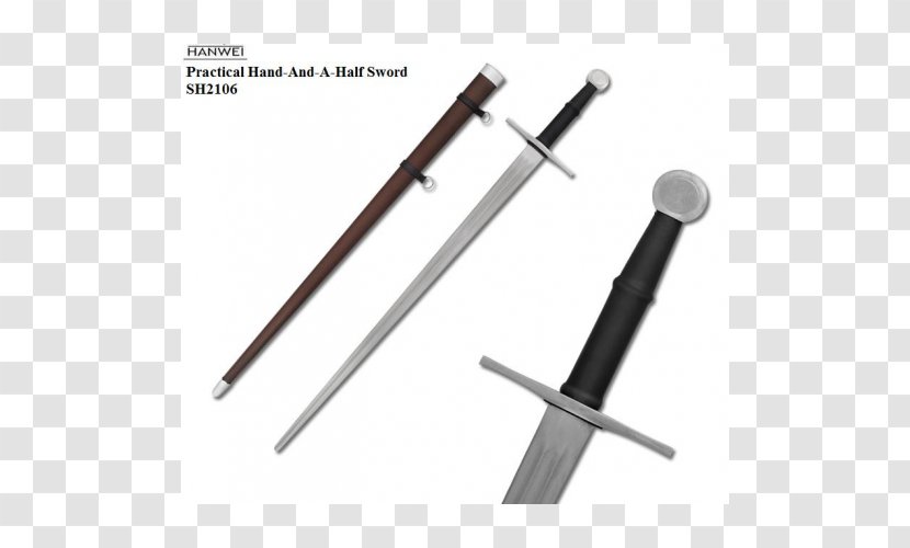 Half-sword Weapon Longsword Hanwei - Hilt - Sword Transparent PNG