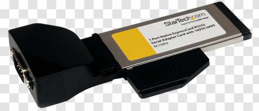 ExpressCard Serial Port RS-232 StarTech.com Computer - Com - USB Transparent PNG