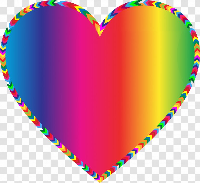 Heart Color Clip Art - Colored Cliparts Transparent PNG