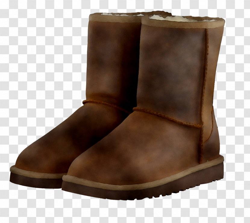 Snow Boot Shoe Leather Fur - Footwear Transparent PNG