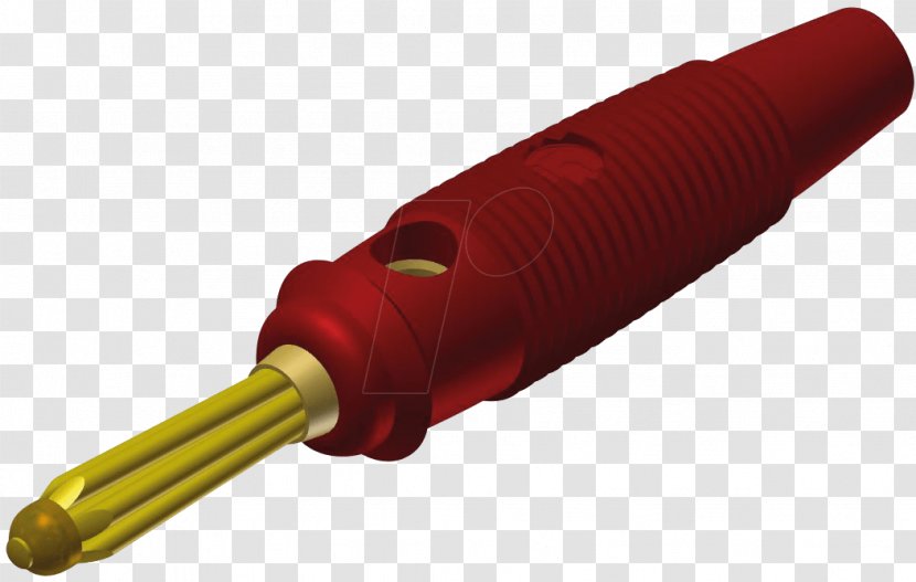 Banana Connector Black Hirschmann Knickschutz Red - Tool - Gold Wire Transparent PNG