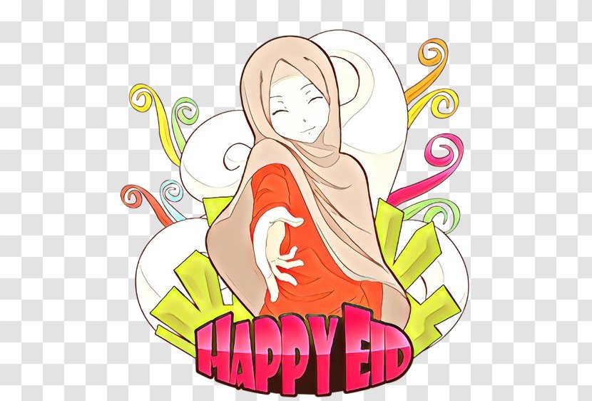 Eid Mubarak Al-Fitr Al-Adha Muslim Cartoon - Fictional Character Transparent PNG