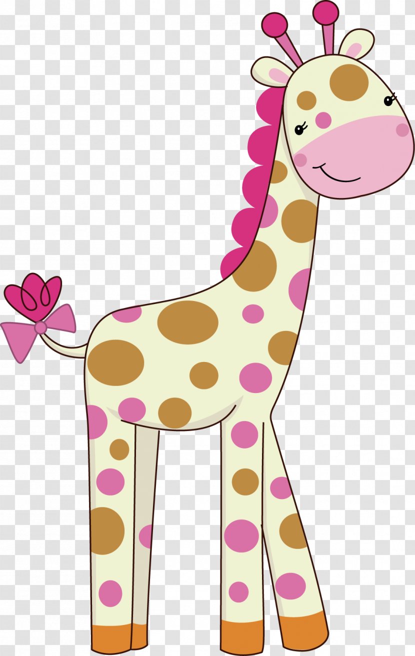 Giraffe Baby Shower Clip Art - Cartoon Transparent PNG