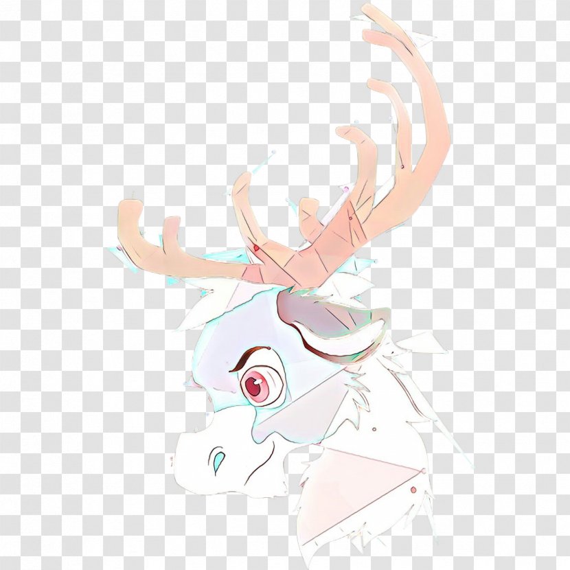 Reindeer - Deer - Antler Drawing Transparent PNG