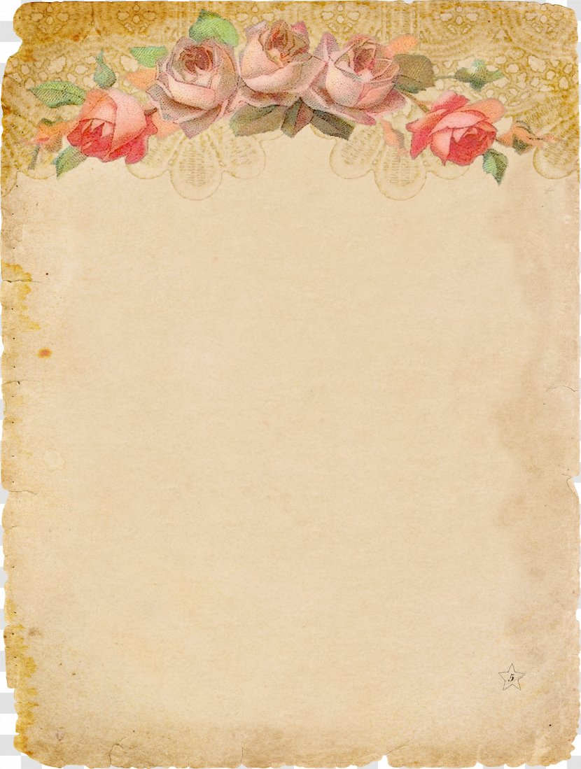 Paper Wedding Invitation Letter Stationery - Love - Roses Decorate Vintage Transparent PNG