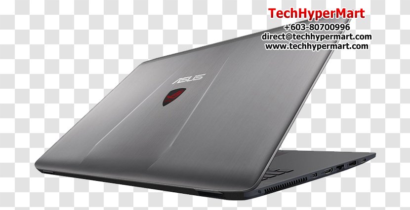 Laptop ASUS ROG GL752VW-T4130T Gaming Notebook 17.3 Zoll Full HD I7-6700HQ 8GB 256GB SSD + 1TB HDD GTX 960M Product Design - Electronic Device - Asus Power Cord Transparent PNG