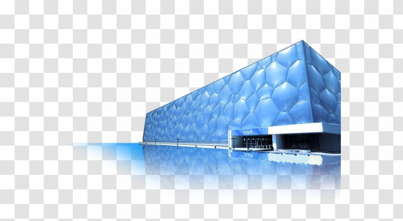 Beijing National Aquatics Center Stadium CCTV Headquarters Architecture - Landscape - Water Cube Transparent PNG