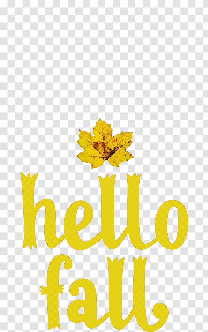 Hello Fall Fall Autumn Transparent PNG