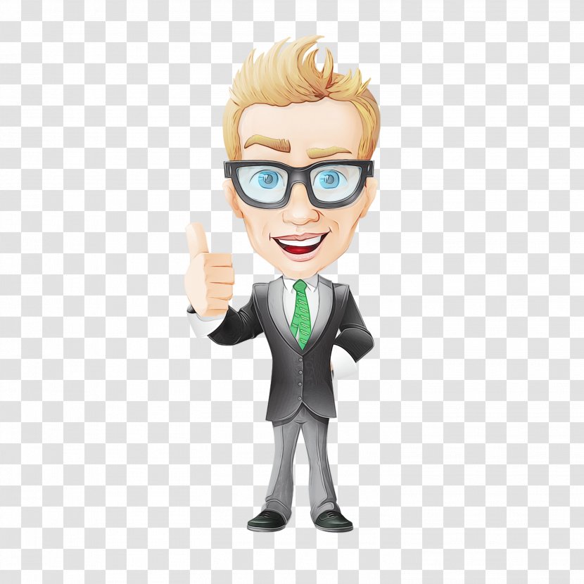 Glasses Background - Character Created By - Businessperson Animation Transparent PNG