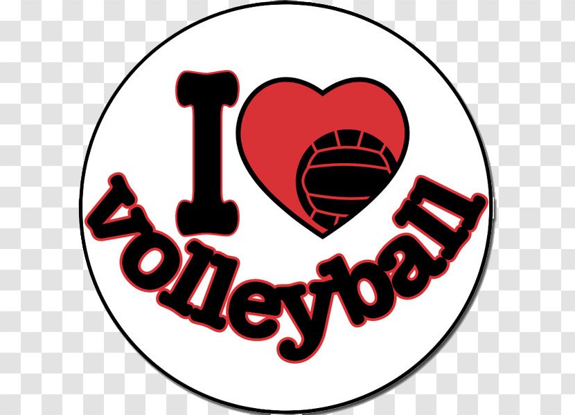 Volleyball Sports I Heart Sticker Decal - Flower Transparent PNG