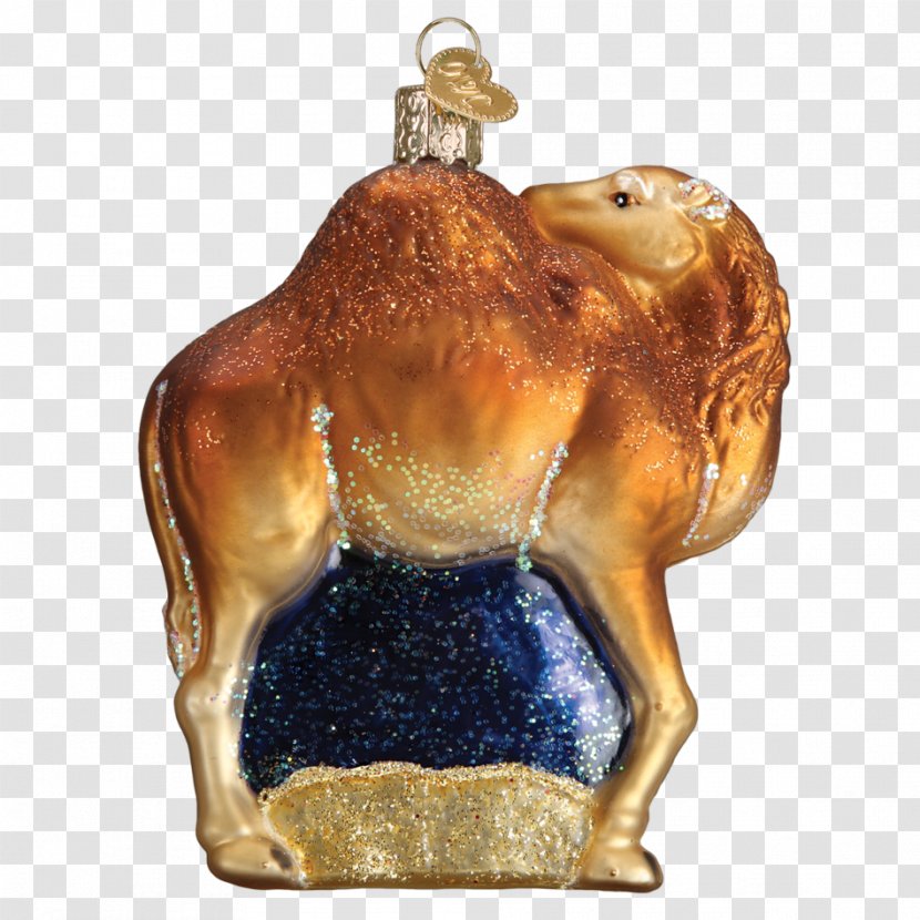 Camel Christmas Ornament Glass Snout - Old World Factory Outlet - Small Transparent PNG
