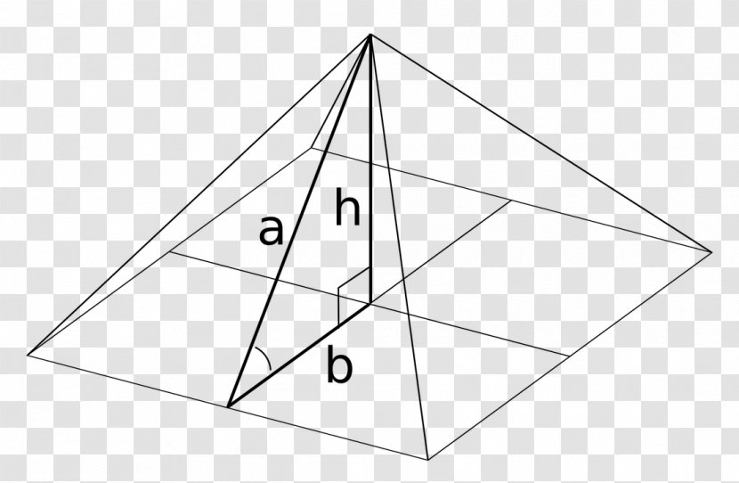 Square Pyramid Mathematics Golden Ratio Apothem - Point - Pyramids Transparent PNG