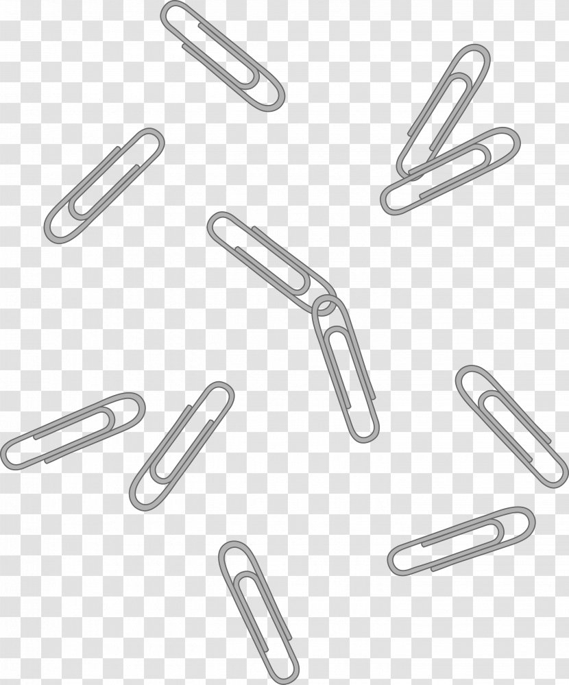 Paper Clip Post-it Note Art - Scattered Vector Transparent PNG