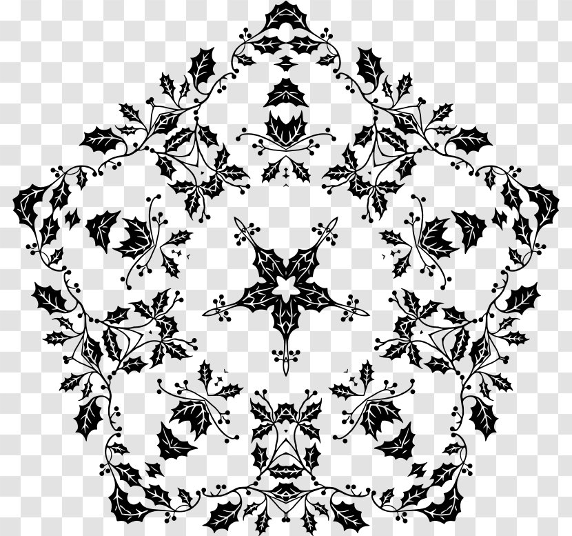 Black And White Clip Art - Flower - Design Transparent PNG