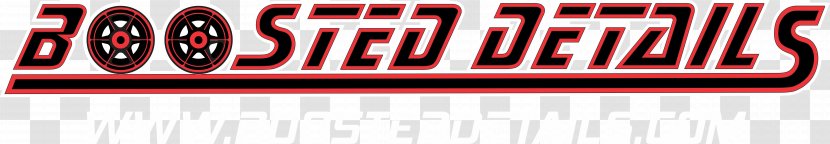 Car Boosted Details Logo Paint Sealant Brand - Red And White Transparent PNG