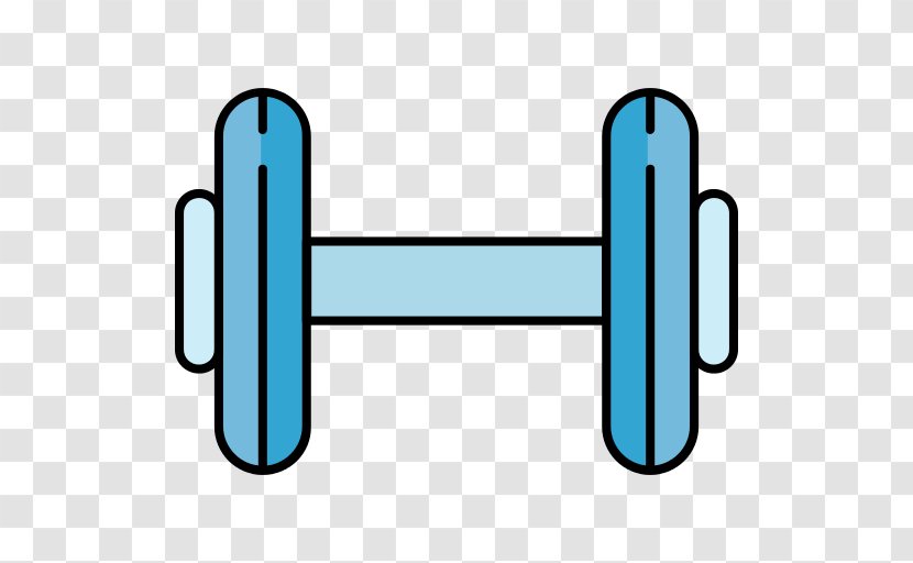 Clip Art Dumbbell Barbell Image - Drawing - Clipart Weight Training Transparent PNG