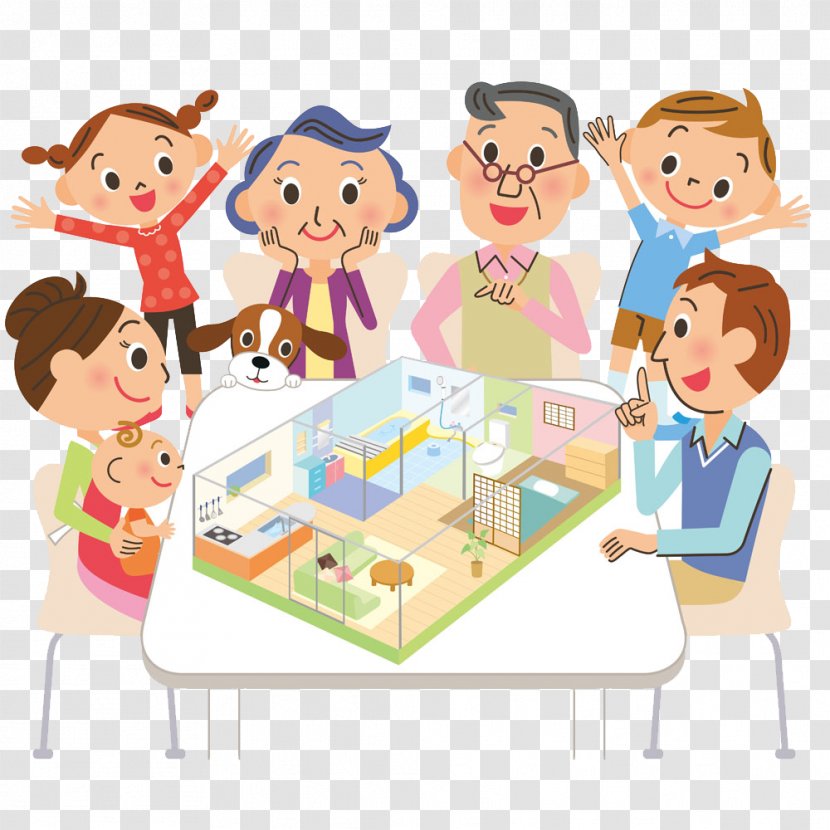 Royalty-free Stock Illustration Cartoon - Play - Happy Family Transparent PNG