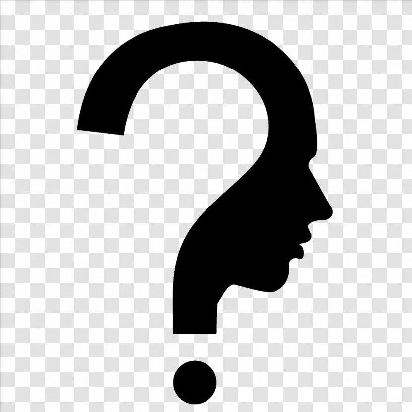 Question Mark Human Head Symbol - Drawing - Thinking Person Transparent PNG