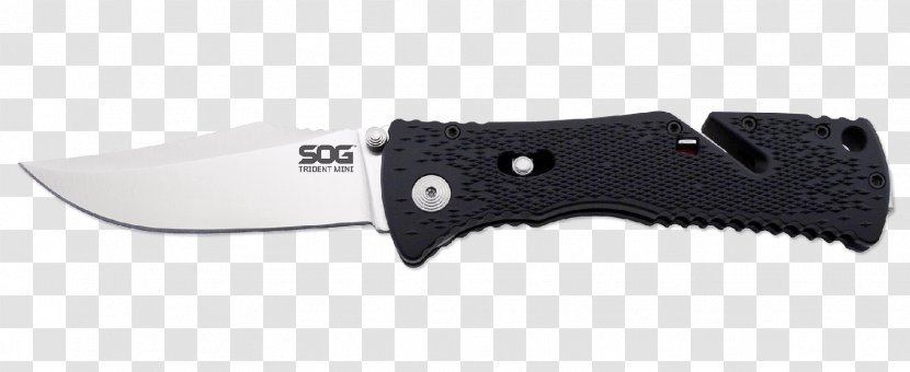 Hunting & Survival Knives Bowie Knife SOG Specialty Tools, LLC Pocketknife - Clip Point - Sog Trident Transparent PNG