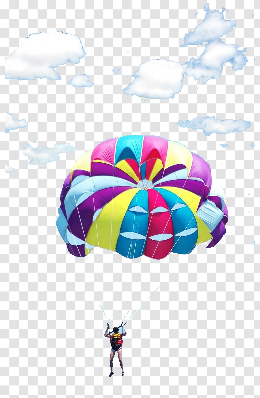 Parachuting Parachute Extreme Sport - Screenshot - Color Transparent PNG