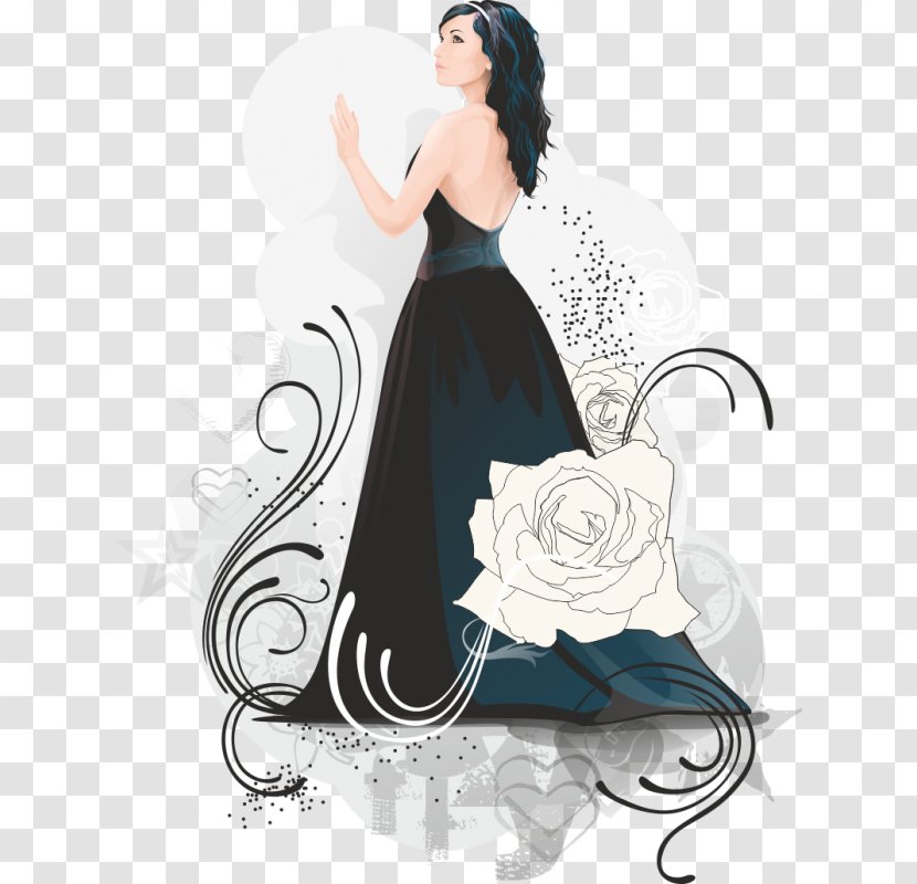 Girl In Dress - Rar - Shoulder Transparent PNG