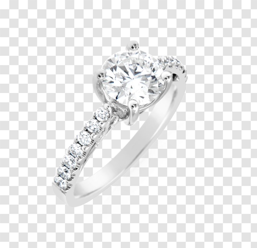 Diamond Engagement Ring Wedding - Body Jewelry Transparent PNG