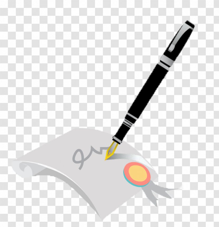 Paper Pen Microsoft PowerPoint Keynote - Ink - And Transparent PNG