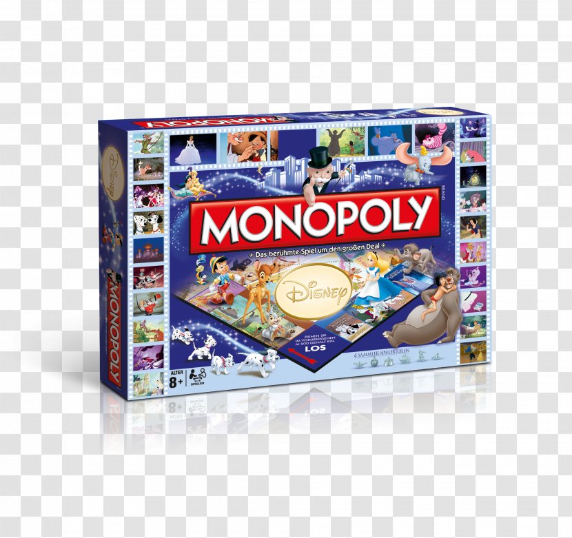 Monopoly Junior Deal The Walt Disney Company Board Game - Snack - Classic Transparent PNG