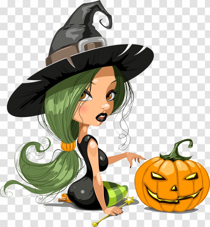 Witchcraft Vector Graphics Halloween Clip Art Illustration - Stock Photography Transparent PNG