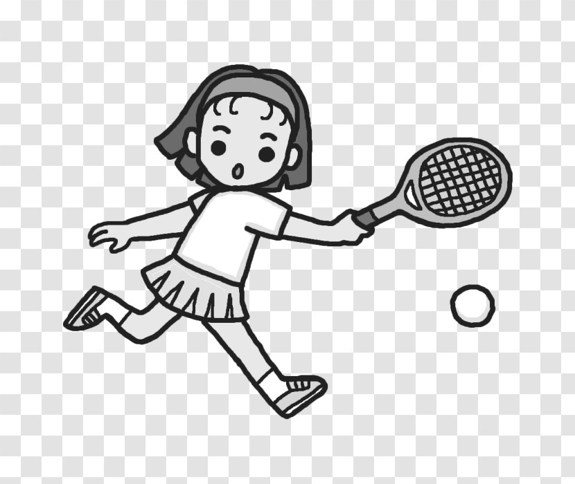 クラブ活動 Sport Tennis Elbow Clip Art - Monochrome - Elementary School Transparent PNG